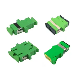 FTTH Factory Price SC APC Single Mode Simplex Duplex Low Insertion Loss Fiber Optic Adapter