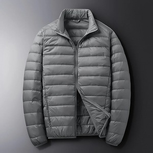 Veste matelassée légère en toile pour homme, veste d'hiver thermique chaude, imperméable, coupe-vent, respirante, col montant, veste gonflée - Product Image 6