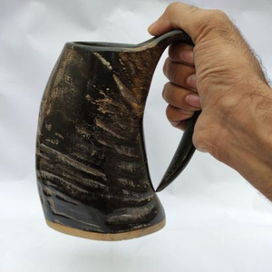 Taza de cuerno natural, tazas y tazas para beber cerveza de champán, barra personalizada ligera y artículos de hotel, vaso de cuerno para beber - Product Image 1