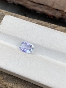 1.37ธรรมชาติกะรัตแทนซาไนต์แปดเหลี่ยมเจิดเจิดจ้าตัดไบโอสี zoisite Loupe ไม่อุ่นอัญมณีหลวมสำหรับทำเครื่องประดับ - Product Image 6