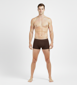 Slips en coton pour homme Raw Earth Brown, tissu extensible naturel et respirant, conçu pour un port quotidien décontracté - Product Image 5