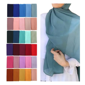 Wholesale Price Custom Logo All Colors Modal Chiffon <b>Ethnic</b> <b>Scarves</b> & <b>Shawls</b> for Muslim Women Breathable Hijab Scarfs for Adults - Product Image 5