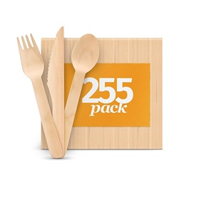 Cubiertos DE BODA Cucharas de diseño de madera Decoración de cocina Restaurante y diseño de hotel Cubiertos naturales con diseño de acabado pintado - Product Image 2