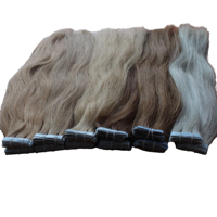 Extensions de cheveux vierges vietnamiens à bandes adhésives, double trame, ultra-lisses, Fumi Yaki, haute qualité, vente en gros, ondulations naturelles, ondulations aquatiques