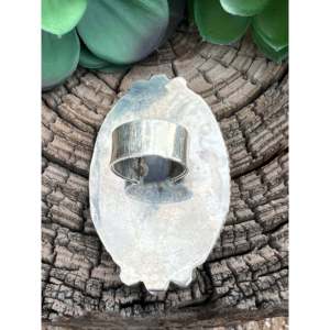 Bague pour homme Damian Cotton style bohème avec cheval sauvage et grappe en argent sterling taille 7.5 avec sertissage clos en pierre naturelle pour usage quotidien - Product Image 3