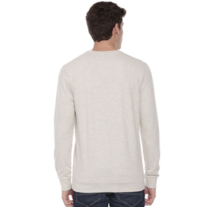 Pull-over d'hiver pour homme de haute qualité, logo personnalisé, respirant, mélange de polyester et de coton, uni, teint, col rond, couleurs personnalisées - Product Image 4