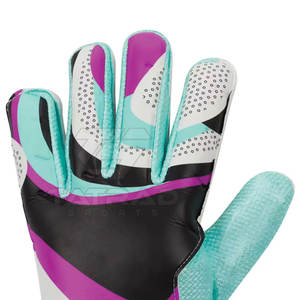 Gants de gardien de but en cuir de haute qualité, personnalisables avec logo, respirants, légers, à séchage rapide, à doigts entiers, avec fermeture auto-agrippante - Product Image 3