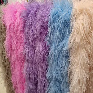 10-13cm 1-20ply Wholesale Accessories High Quality Cheap Colorful Dyed Ostrich Feather Boas For Evening Dresses Wedding Decor