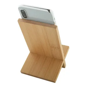 Support de téléphone portable en bambou écologique Gibba, accessoires de bureau - Product Image 2