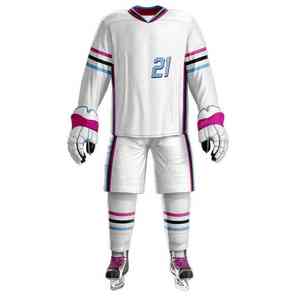 Uniforme de hockey sur glace personnalisé avec des graphiques sublimés et des coutures renforcées pour une durabilité élevée - Product Image 1