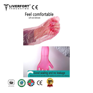 Gants en plastique solides 125cm vétérinaires jetables longs pour l'insémination artificielle des bovins et l'utilisation à la ferme - Product Image 3