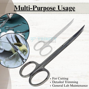กรรไกรตัดไอริสแบบโค้ง ผลิตอย่างมืออาชีพ ปลายโค้งละเอียด จับถนัดมือ - Product Image 6