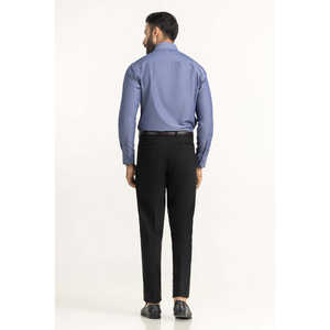 Chemises habillées décontractées pour hommes coupe moderne 100 % coton popeline à col boutonné, motif uni et rayé, tailles XL et 3XL - Product Image 3