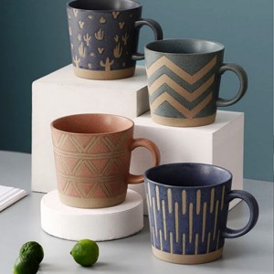 Taza de Café de Cerámica de 500 ml, Logotipo Personalizado de Lujo, Hecha a Mano, Regalo Novedoso de Navidad para Hombre - Product Image 4