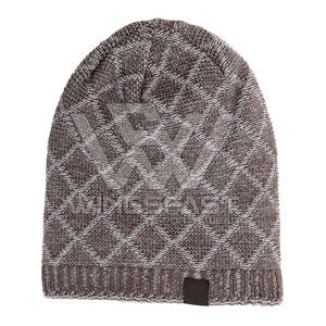 Bonnets Jacquard légers de qualité supérieure au prix de gros Service OEM Chapeaux bonnets personnalisés à la mode - Product Image 1