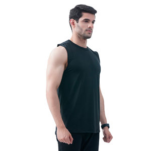 Camiseta sin mangas de entrenamiento de algodón transpirable para hombre personalizada OEM, ropa deportiva para gimnasio, camiseta transpirable con espalda cruzada, camiseta informal de verano con estampado 3D para Fitness - Product Image 5