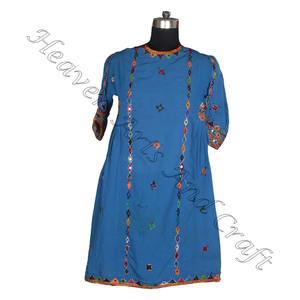 Vintage noir afghan Balochi robe à la main afghani/irani/balochi/pakistani/indien BDR038 femmes portent le meilleur design robe Vintage - Product Image 6