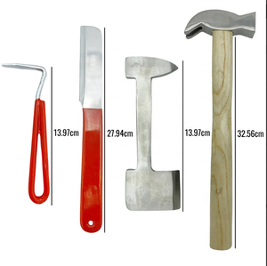 Farrier <b>Kit</b> Heavy Duty Stainless Steel Equine Hoof <b>Care</b> Tools for Trimming and <b>Shoeing</b> Reusable Sustainable Set - Product Image 3