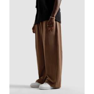 Pantalon en velours côtelé plissé à taille haute et jambe droite pour homme, taille XL, style urbain, décorations à fermeture éclair, tissu en coton, délavage coloré - Product Image 1