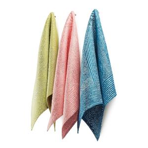 Alta absorbente de agua de protección del medio ambiente personalizado de algodón de fibra de cocina plato lavado paño de limpieza de fábrica al por mayor de - Product Image 3