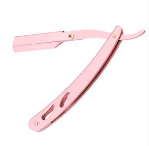 Maquinilla de afeitar de peluquero recta para hombre, cuchillo de afeitar plegable de acero inoxidable, herramientas de depilación, afeitadora de barba y cejas - Product Image 3
