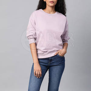 2024 Custom New Women French-Terry Cotton Sweatshirt avec impression avec logo personnalisé fabriqué par Ever GLow - Product Image 5