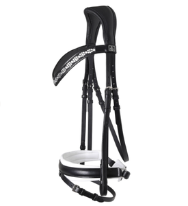 Shemax 2023 Top vente personnalisé en gros cheval bride de haute qualité MILLENNIUM BRIDLE noir/blanc équitation équestre Western fantaisie - Product Image 6