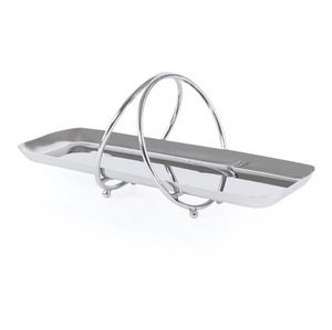 Plateau en métal de forme personnalisée, artisanal, pour la restauration, le service, le petit-déjeuner et le service de café, article d'utilisation - Product Image 4