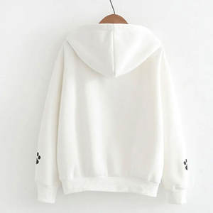 Sudaderas con Capucha para Mujer, Cálidas, para Invierno, Color Sólido Personalizado, Tejidas, 100% Algodón, Transpirables, Más Vendidas - Product Image 3