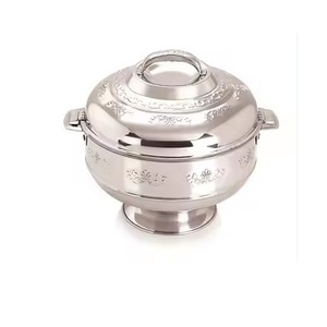 Couvercle de marmites à soupe classique en acier inoxydable, argent martelé, antiadhésif, prêt à l'induction, lavable au lave-vaisselle - Product Image 3