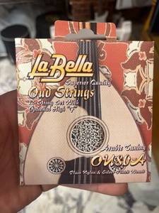 La Bella OU80-A Cordes d'Oud Professionnelles à Accordage Arabe - Ensemble de 12 Cordes - Nylon Égyptien & Plaqué Argent - Boîte de Vente Originale - Product Image 5