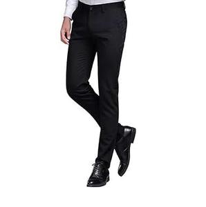 Pantalon habillé uni pour hommes, vêtements d'extérieur respirants, pantalon habillé décontracté formel pour le bureau à vendre - Product Image 6