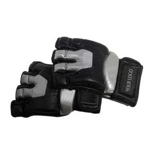 Gants d'entraînement de musculation pour hommes Logo personnalisé Gants de gymnastique d'haltérophilie de qualité supérieure demi-doigt - Product Image 6