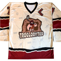 Maillots de hockey sur glace unisexe à col en V des Canadiens de Montréal, sublimation, design personnalisé drapeau du Canada, évacuation de l'humidité, extensible dans quatre directions - Vente chaude