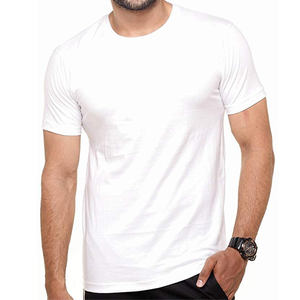 Wholesale Cheap Bulk <b>Plain</b> <b>White</b> T Shirts Men High Quality Short Sleeve 100% Combed Cotton Fancy Blank <b>Tshirts</b> - Product Image 1