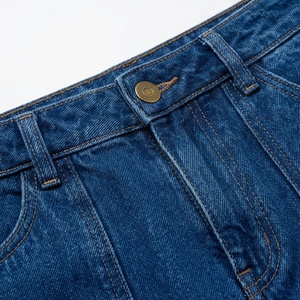 Trendy <b>Women's</b> Cargo Jeans Pants Ladies Casual Denim <b>Overalls</b> Big Pocket Straight Leg Washed Customized Color Summer Workouts - Product Image 4