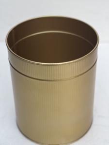 Cubo de basura de Metal galvanizado de 5L Premium, hecho a mano, uso en interiores, cubierta decorativa dorada, función de reciclaje de acero inoxidable, hierro - Product Image 6