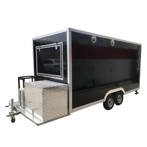 Bus en acier inoxydable Friteuse Fast Food Trucks Street Remorque alimentaire mobile avec des équipements de cuisine complets - Product Image 2