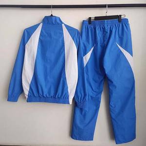 Conjunto Deportivo con Capucha para Hombre, Chaqueta Cortavientos con Estampado, Pantalones Deportivos de Poliéster, Traje Personalizado con Chaqueta de Nailon con Cremallera - Product Image 2