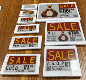 ระบบ 2.4Ghz Ble Api Spi ป้ายราคาอิเล็กทรอนิกส์ขนาด 2.9 นิ้ว ป้ายราคาอิเล็กทรอนิกส์ Epaper E Ink จอแสดงผลดิจิทัล - Product Image 1
