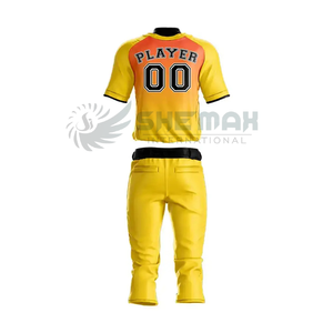 Uniforme de béisbol listo para el juego diseñado para el rendimiento y la comodidad, cuenta con tela transpirable y aspecto profesional a medida - Product Image 4