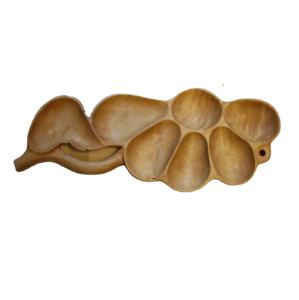 Plateau de service en bois pour aliments délicieux le plus populaire assiettes en bois pour servir mangue et bois d'acacia vendeur chaud plateau de service à pied - Product Image 1