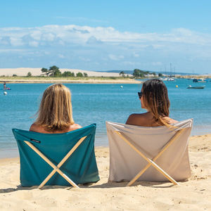Premium Vintage Chaise Pliante Léger En Bois Pôle Toile Chaise Longue Moderne pour En Plein Air <span class=keywords><strong>Plage</strong></span> Pique-Nique Voyage Pelouse Sports Lieux - Product Image 5