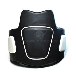 Protection de Poitrine et de Ventre de Haute Qualité en Cuir PU Personnalisé, Durable et Respirant pour MMA, Boxe, Kickboxing, Muay Thai - Product Image 2