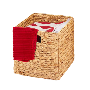 Cestas de Jacinto cuadradas más vendidas: Organizadores de almacenamiento plegables multiusos, bolsas de lavandería tejidas a mano - Product Image 1