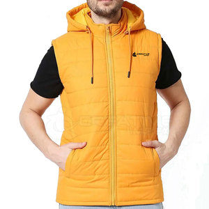 Gilet matelassé pour homme personnalisé - Vêtement d'extérieur coupe-vent isolé, décontracté, respirant, superposition d'hiver avec couleur et logo personnalisés - Product Image 1