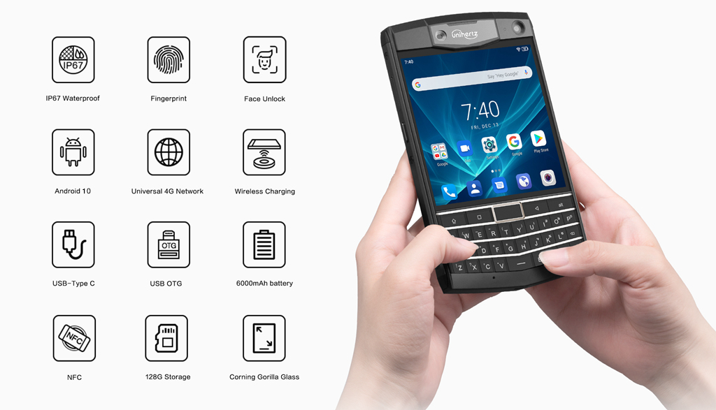 Unihertz Titan Android10 SIMフリー 128GB Amazon | Unihertz Titan, QWERTY タフネススマートフォン