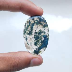 Hecho a mano Natural de alto grado musgo ágata IGI certificado cristal de cuarzo piedras preciosas sueltas para la fabricación de joyas tamaño y forma libre - Product Image 3