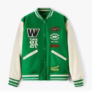 Professionnel 2025 haute qualité hommes mode Streetwear mode varsité vestes contraste couleur Bomber veste - Product Image 5