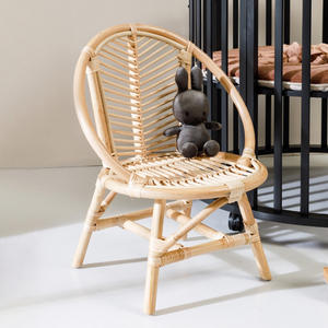 Fauteuils de salon élégants pour enfants, meubles de chambre d'enfant, prix de gros, chaises en rotin naturel pour enfants - Product Image 4